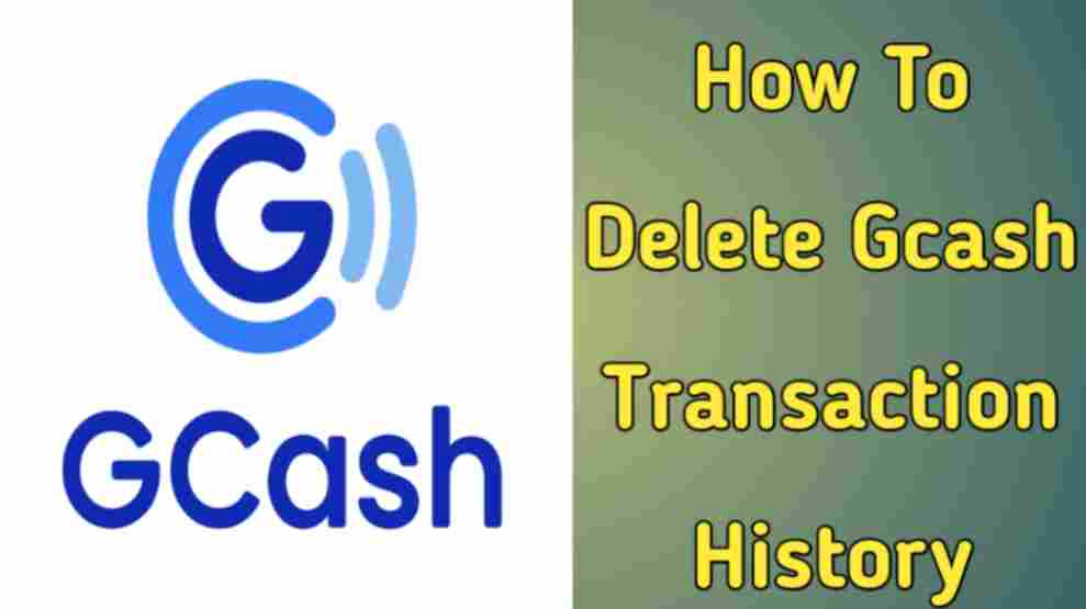 how to delete GCash transaction history
