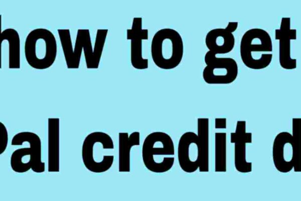 how to get the PayPal credit/debit